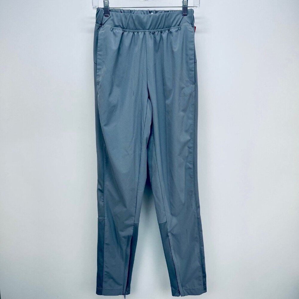 Adidas Pants Size S Women’s Pull On Gray Zíper Pocket Swetpans